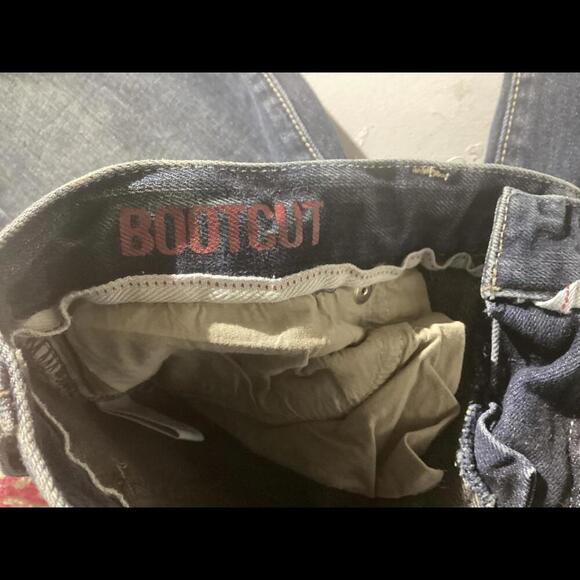 Y2k Mossimo Supply Co Women's 7R Fit 6 W30 L32 Dark Wash Bootcut Western Jeans - Picture 16 of 16